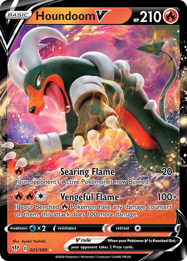 Houndoom V (21/189) [Sword & Shield: Darkness Ablaze]