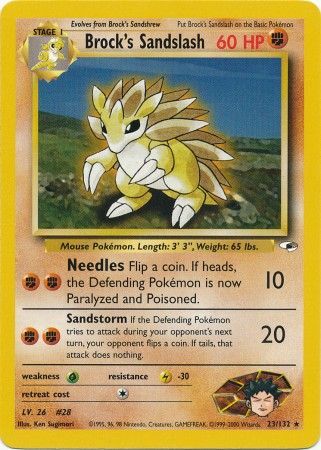 Brock's Sandslash (23/132) [Gym Heroes]