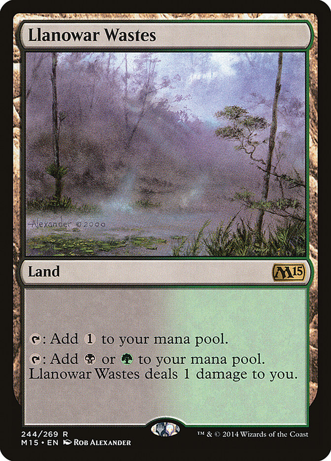 Llanowar Wastes [Magic 2015] (M15 244)