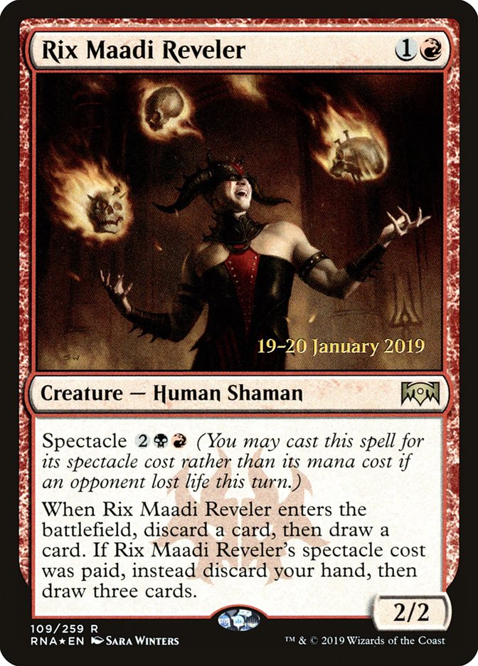 Rix Maadi Reveler [Ravnica Allegiance Prerelease Promos] (PRNA 109S)