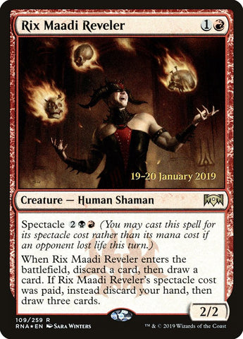 Rix Maadi Reveler [Ravnica Allegiance Prerelease Promos] (PRNA 109S)