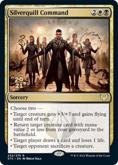 Silverquill Command [Strixhaven: School of Mages Prerelease Promos] (PSTX 232)
