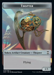 Thopter // Treasure (017) Double-sided Token [Streets of New Capenna Commander Tokens]