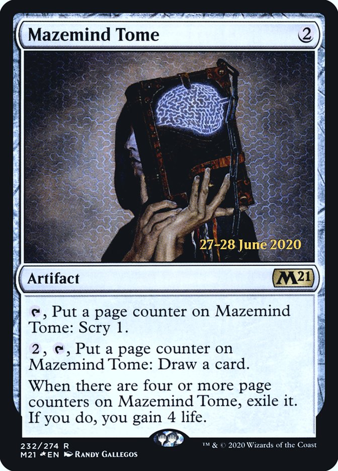 Mazemind Tome  [Core Set 2021 Prerelease Promos] (PM21 232S)