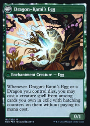 The Dragon-Kami Reborn // Dragon-Kami's Egg [Kamigawa: Neon Dynasty Prerelease Promos] (PNEO 181)