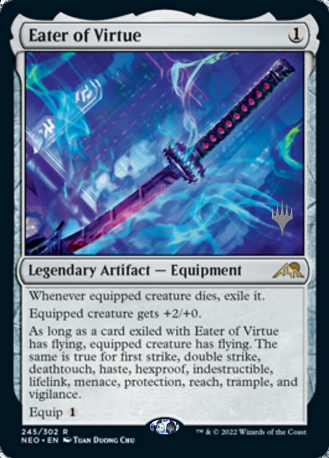 Eater of Virtue (Promo Pack) [Kamigawa: Neon Dynasty Promos] (PNEO 245)
