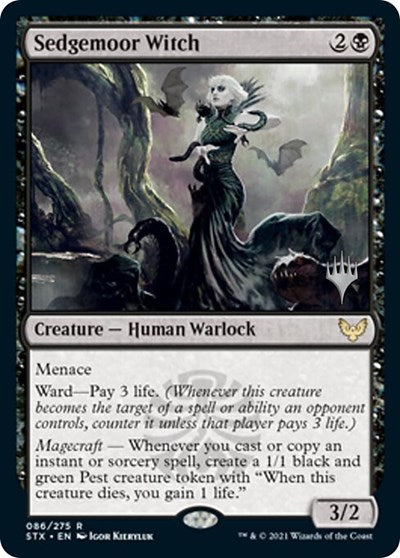 Sedgemoor Witch (Promo Pack) [Strixhaven: School of Mages Promos] (PSTX 86)