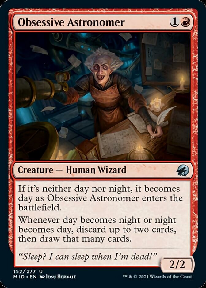 Obsessive Astronomer [Innistrad: Midnight Hunt] (MID 152)