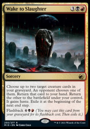 Wake to Slaughter (Promo Pack) [Innistrad: Midnight Hunt Promo Pack] (PMID 250)