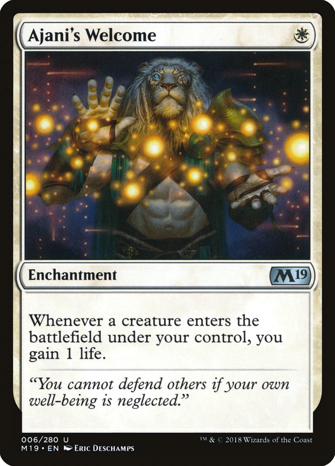 Ajani's Welcome [Core Set 2019] (M19 6)