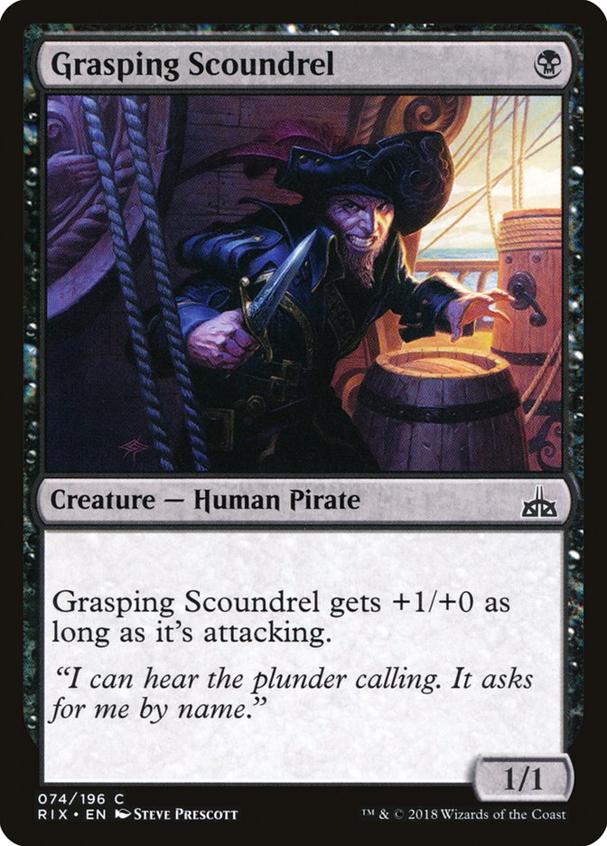 Grasping Scoundrel [Rivals of Ixalan] (RIX 74)