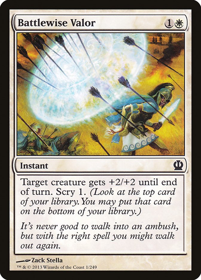 Battlewise Valor [Theros] (THS 1)