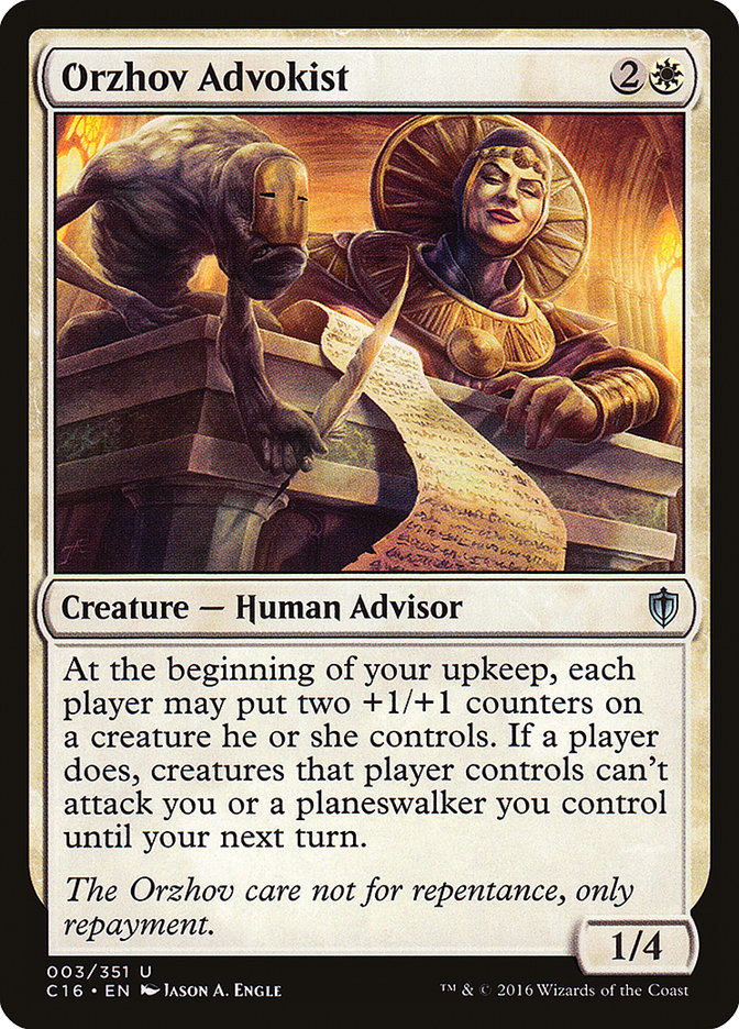 Orzhov Advokist [Commander 2016] (C16 3)