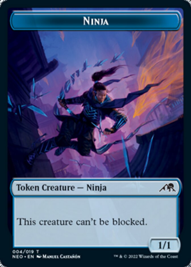 Ninja Token [Kamigawa: Neon Dynasty Tokens] (TNEO 4)