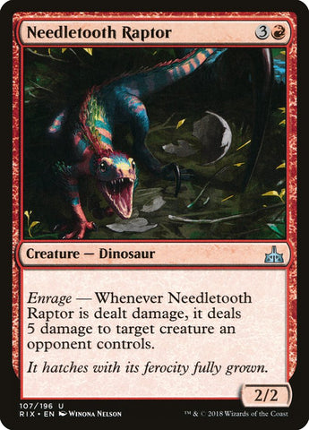 Needletooth Raptor [Rivals of Ixalan] (RIX 107)