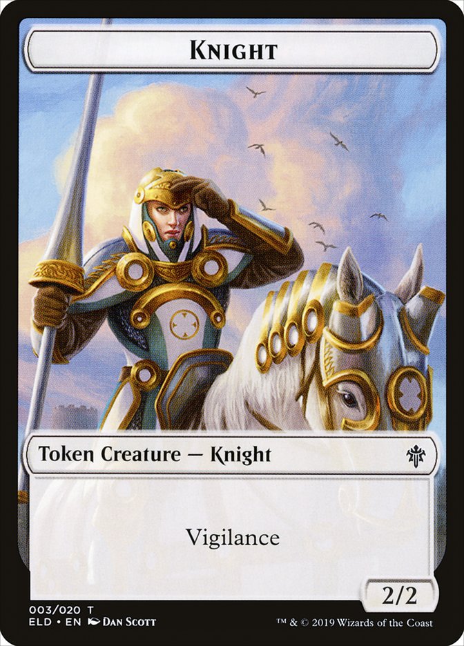 Knight [Throne of Eldraine Tokens] (TELD 3)