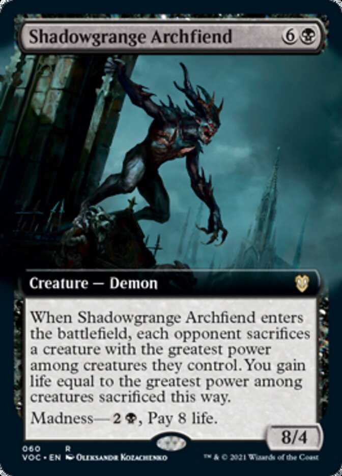 Shadowgrange Archfiend (Extended) [Innistrad: Crimson Vow Commander] (VOC 60)
