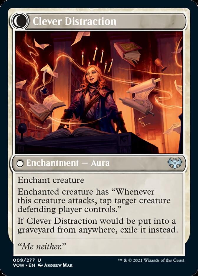 Distracting Geist // Clever Distraction [Innistrad: Crimson Vow] (VOW 9)