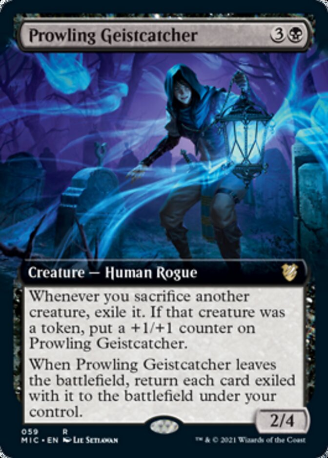Prowling Geistcatcher (Extended) [Innistrad: Midnight Hunt Commander] (MIC 59)