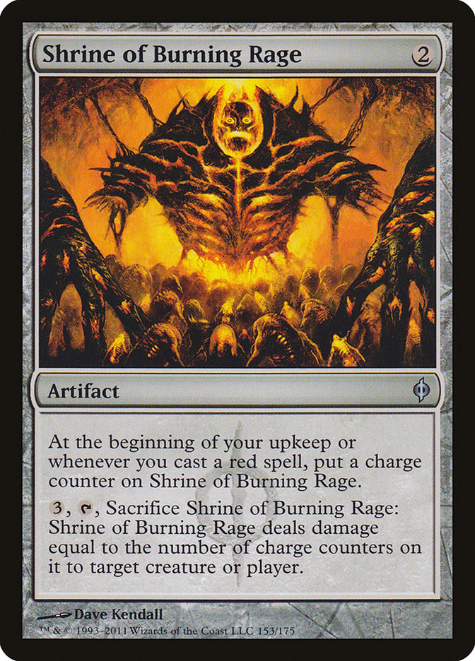 Shrine of Burning Rage [New Phyrexia] (NPH 153)