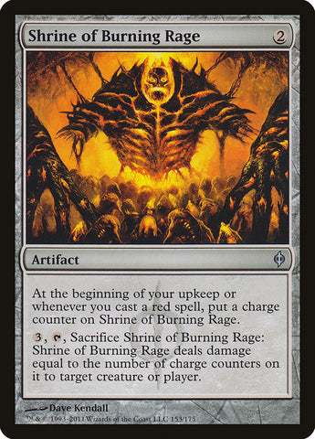 Shrine of Burning Rage [New Phyrexia] (NPH 153)