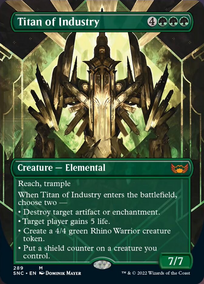 Titan of Industry (Borderless Alternate Art) [Streets of New Capenna] (SNC 289)