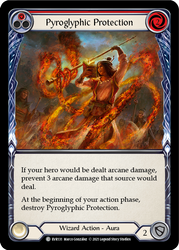Pyroglyphic Protection (Red) [EVR131] 1st Edition Rainbow Foil