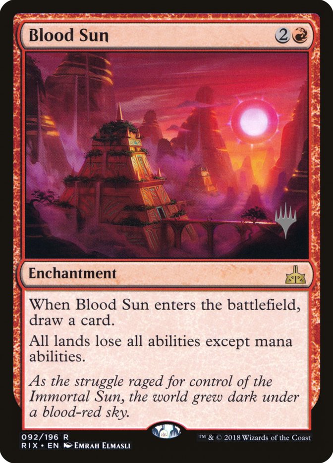 Blood Sun (Promo Pack) [Rivals of Ixalan Promos] (PRIX 92P)