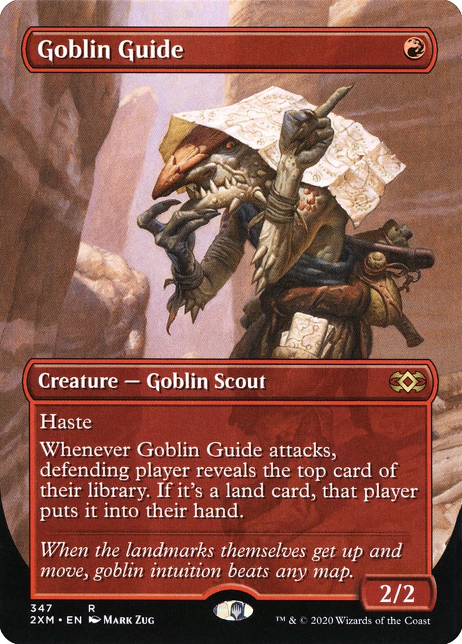Goblin Guide (Borderless) [Double Masters] (2XM 347)