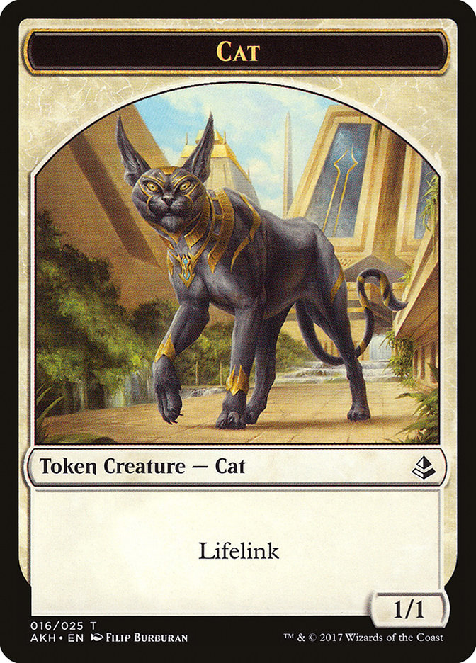 Cat Token [Amonkhet Tokens] (TAKH 16)