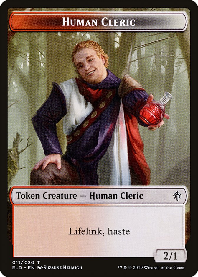 Human Cleric [Throne of Eldraine Tokens] (TELD 11)