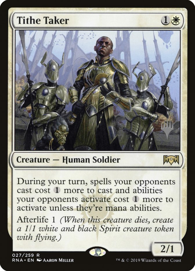 Tithe Taker (Promo Pack) [Ravnica Allegiance Promos] (PRNA 27P)