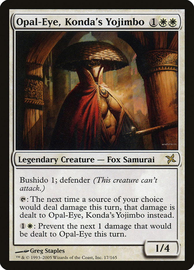Opal-Eye, Konda's Yojimbo [Betrayers of Kamigawa] (BOK 17)
