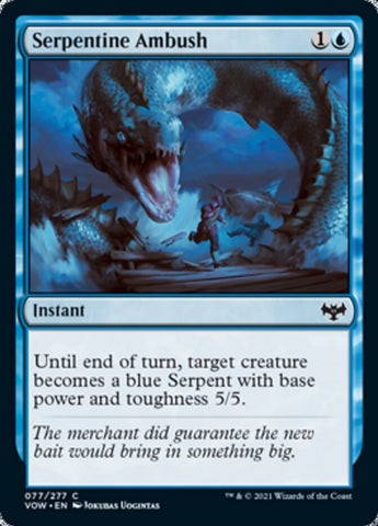 Serpentine Ambush [Innistrad: Crimson Vow] (VOW 77)