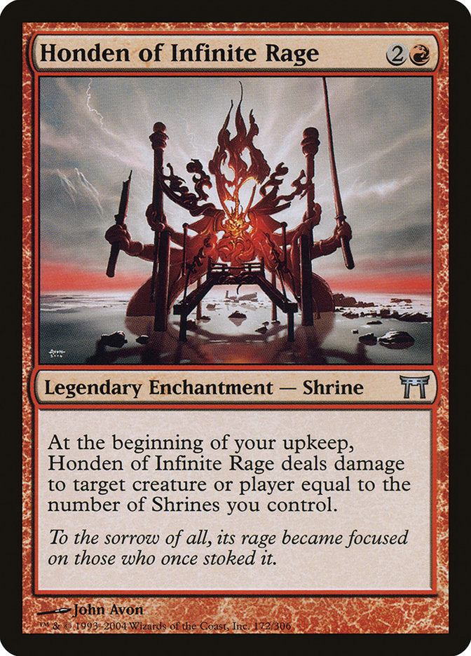 Honden of Infinite Rage [Champions of Kamigawa] (CHK 172)