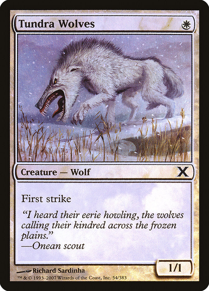 Tundra Wolves (Premium Foil) [Tenth Edition] (10E 54)