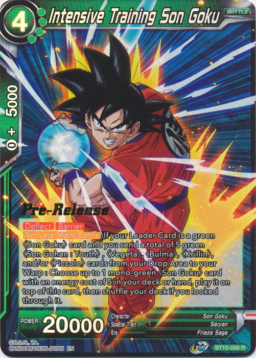 Intensive Training Son Goku [BT10-066]
