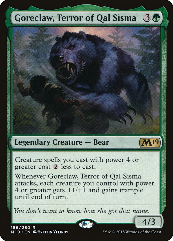 Goreclaw, Terror of Qal Sisma [Core Set 2019] (M19 186)
