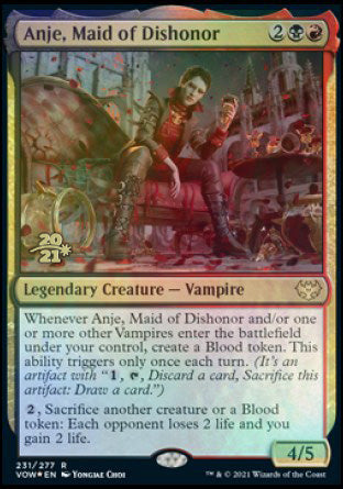 Anje, Maid of Dishonor [Innistrad: Crimson Vow Prerelease Promos] (PVOW 231)
