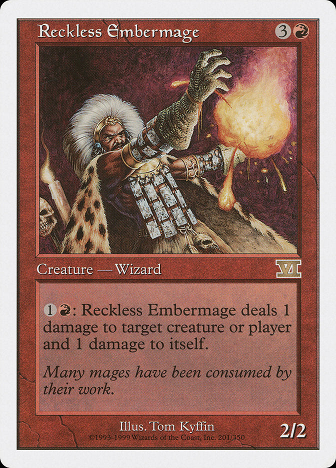 Reckless Embermage [Classic Sixth Edition] (6ED 201)