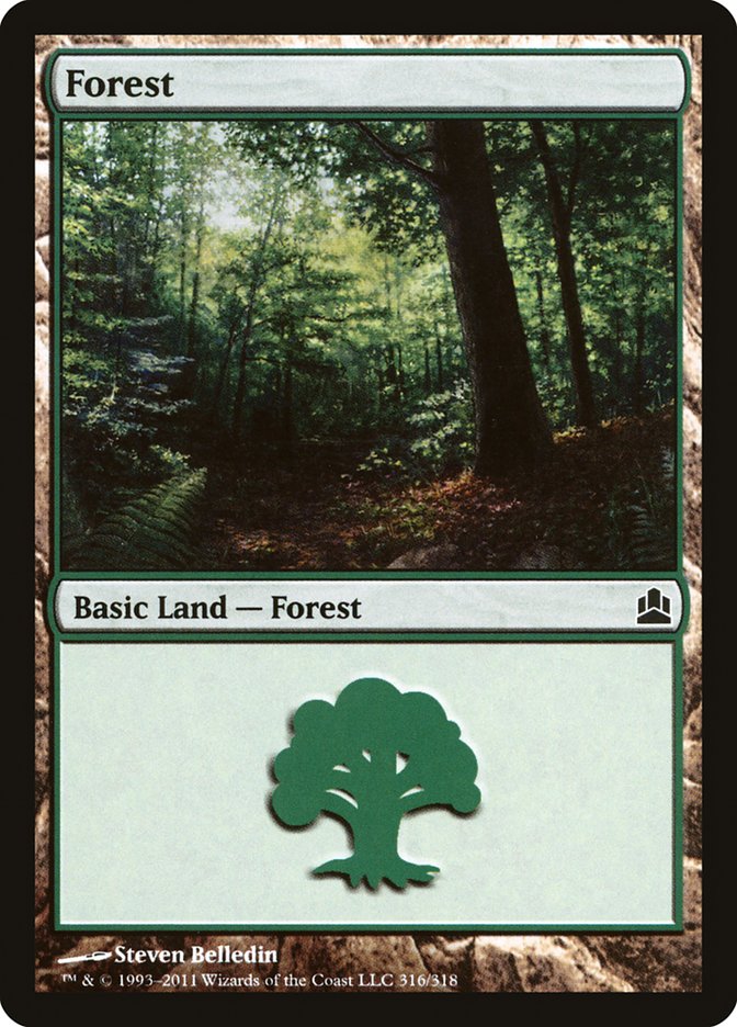 Forest (#316) [Commander 2011] (CMD 316)
