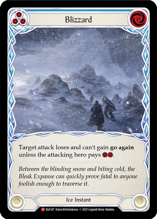 Blizzard [ELE147] 1st Edition Rainbow Foil