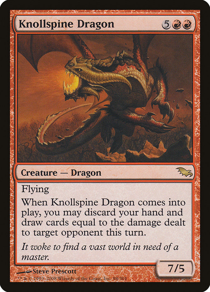 Knollspine Dragon [Shadowmoor] (SHM 98)