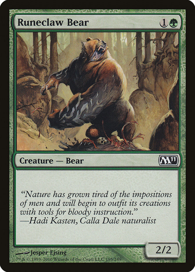 Runeclaw Bear [Magic 2011] (M11 195)