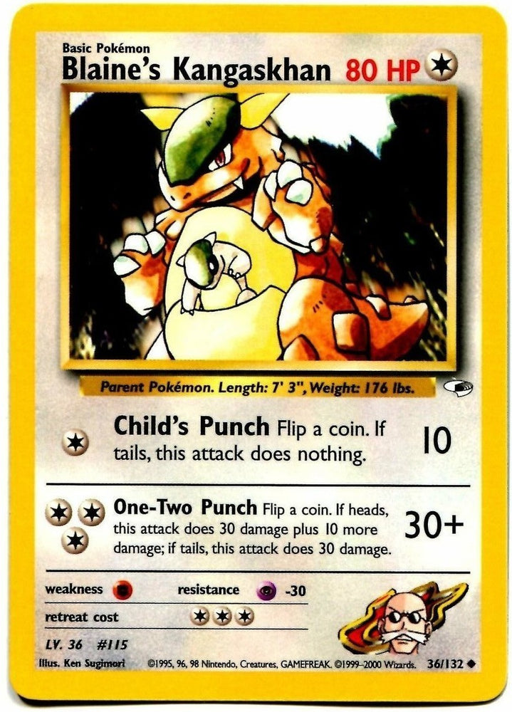 Blaine's Kangaskhan (36/132) [Gym Heroes]