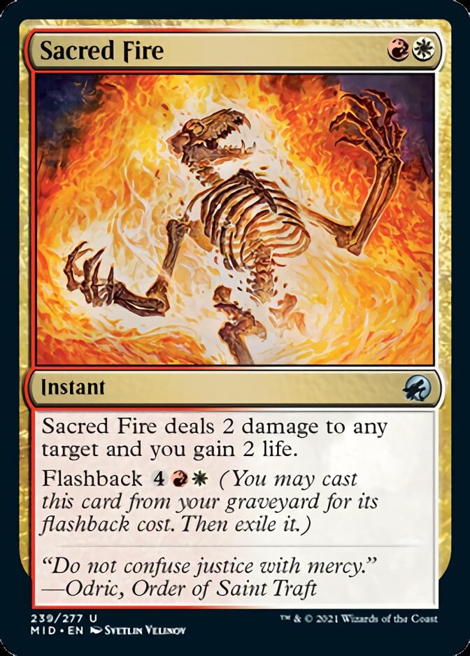 Sacred Fire [Innistrad: Midnight Hunt] (MID 239)