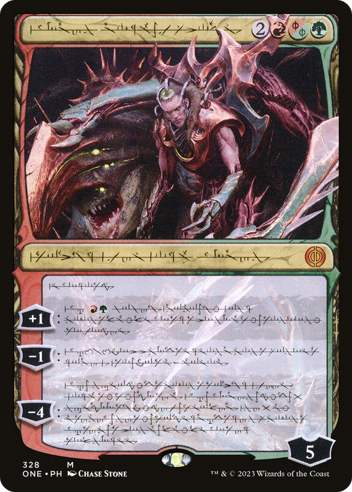 Lukka, Bound to Ruin (Phyrexianized) [Phyrexia: All Will Be One]
