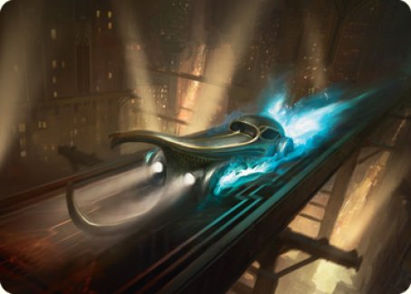 Run Out of Town Art Card [Streets of New Capenna Art Series] (ASNC 13)