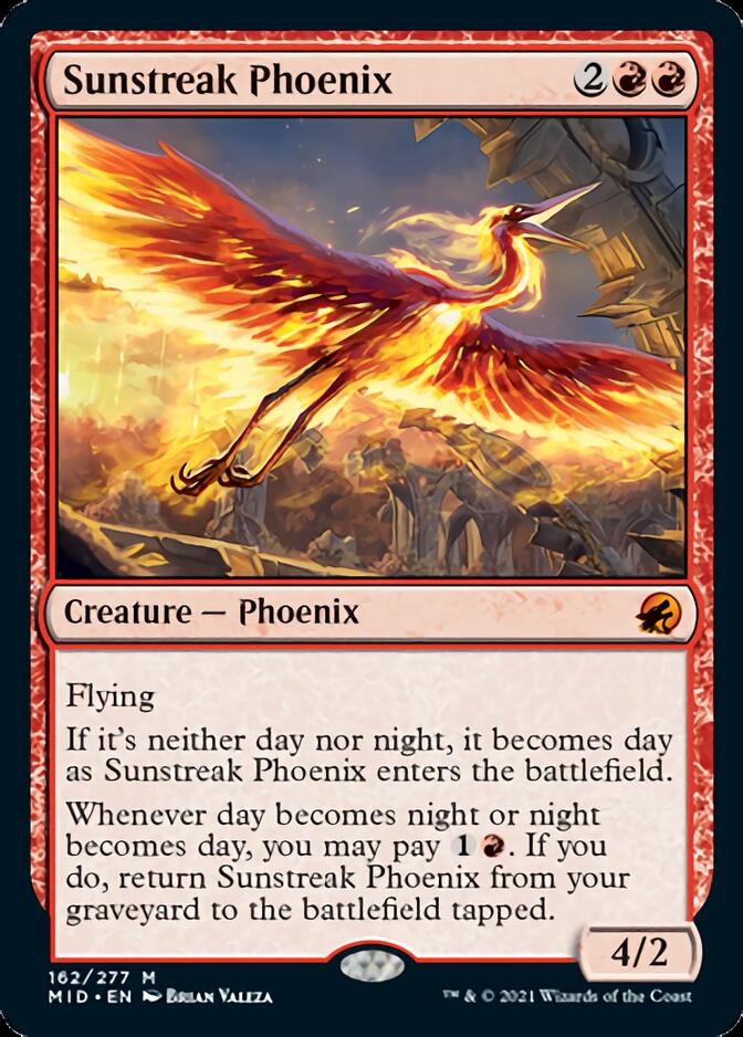 Sunstreak Phoenix [Innistrad: Midnight Hunt] (MID 162)