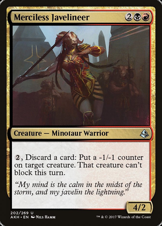 Merciless Javelineer [Amonkhet] (AKH 202)